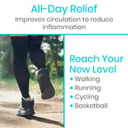 Vive Full Leg Compression Sleeves for Men & Women (Pair) - Knee, Calf, & Thigh Support Brace Wrap for Basketball, Football, Wrestling - Footless Long Running Accessories for Shin Splints (Medium)