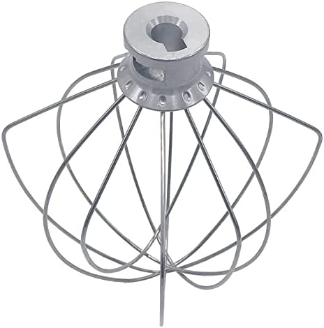 Replacement Bowl-Lift 6-Wire Whip,Compatible with KitchenAid Lift Stand Mixers Fits models K4, K5, KP50, KSM5, KSM50, KSM500PS,KSM450，KV25G and KP26M1X，The same style as KN256WW.(6 Quart)