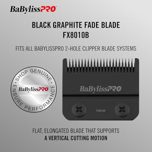 BaBylissPRO Replacement Fade Clipper Blades for FX870, FX825, FX673 Clippers and most 2-hole blade systems