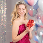 21st Birthday Crowns and Sashes for Women, Princess Tiara Birthday Sash Set Elegant Sliver Crown with Combs for Girls Crystal Tiaras Birthday Headpieces for Party Hair Accessories Gifts