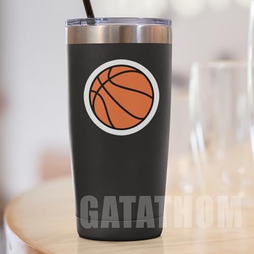 (3Pcs) Basketball Sticker Basketball Lover Basketball Accessories Basketball Gift Basketball Water Bottle Sticker Basketball Decals, Waterproof Vinyl Decal for Book Laptop Tumbler, Size 3 x 3 Inch