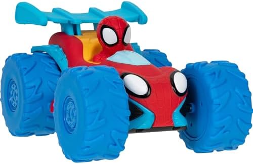 Marvel Spidey and His Amazing Friends Marvel Spidey Web Climber - 7-Inch Rev Up Motor Vehicle That Climbs Obstacles
