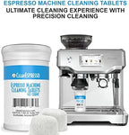 CleanEspresso - Breville Cleaning Kit - 40 Breville Compatible Cleaning Tablets + 2 Espresso Machine Water Filters + 2-Use Descaler - Espresso Machine Accessories