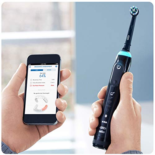 Oral-B Genuine CrossAction Replacement Black Toothbrush Heads, Refills for Electric Toothbrush, Angled Bristles for up to 100 Percent More Plaque Removal, Pack of 8