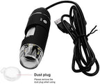Microscope, USB Microscope Industrial Accessories, Portable Magnification, Builtin 8 LED Lights, for Phone Repair Jewelry Appraisal