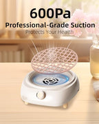 Nail Dust Collector for Nail Tech - Quiet & Powerful 3rd Generation Vacuum Nail Fan Dust Collector Vent, Must Have Nails Tools & Accessories for Nail Art, Professional Nail Tech Supplies