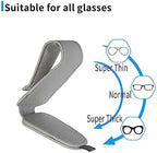 Yuoyar 2 Packs Magnetic Sunglass Holder for Car Visor - Universal Sunglasses Clip for Different Size Eyeglasses - Convenient Interior Car Accessories (2, Grey)