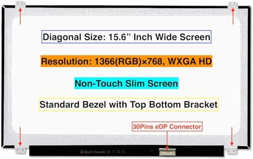 EM EMAJOR TECH New Screen Replacement for Lenovo Ideapad 110-15ISK 80UD 1366X768 HD Non-Touch LCD LED Display with Tools
