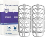 8 Pack Refill Cartridges Kit Compatible with ZEVO M364 and Max Plug-in Light, Flying Insect Trap Refill, Replacement 100% Fit, Gray