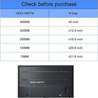 Suptek Universal TV Stand Table Top Replacement TV Legs for 22-65 inches LCD Flat&Curved Screen TV, Max VESA up to 800x400mm Support 110lbs