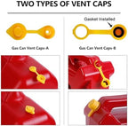 Gas Can Spout Replacement Kit, Gas Can Nozzle Replacement (3 Kit), For most 1/2/5/10 Gallon Gas Cans.The seal is fully installed you can use it directly. Replacement gas can spout (Yellow)