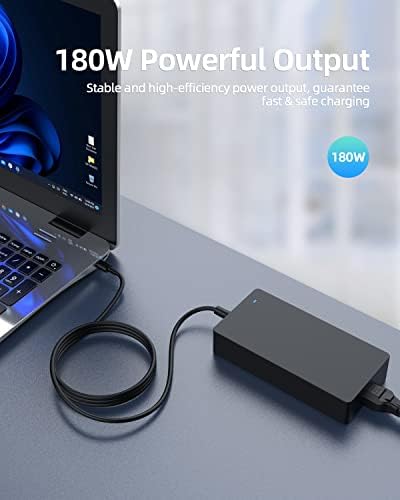 Gaming Laptop Charger Fit for MSI Laptop (Replacement Fit for GF63 GF65 Thin)(UL Safety Certified Products Fit for MSI Charger 180W 150W 120W)