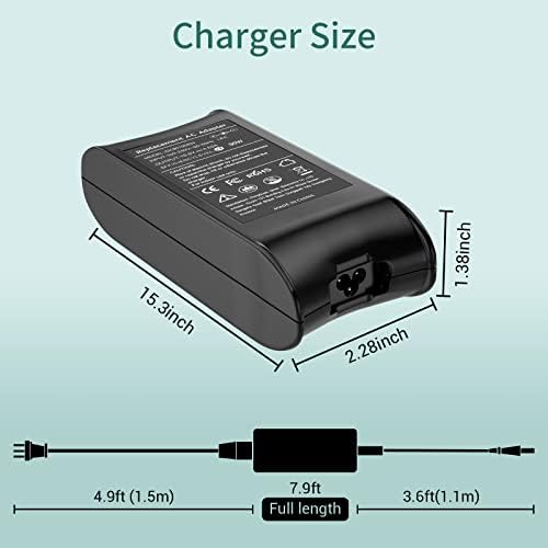 90W AC Adapter Charger Replacement for DELL Latitude E7440 E7450 E6400 E6410 E6420 E6430 E6430s E6440 E6510 E6520 E6530 D610 D620 D630 D820 D830 5590 7404 5424 Rugged Power Cord Laptop