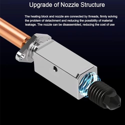 Hotend for Lab P1P P1S Print Head 24V 48W Ceramic Heater Cartridge Thermistor Removable 0.4MM Hardened Steel Nozzle High Temperature Sensor Heating Tube Kit Wrench Replacement