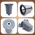 KEEPOW 4PCS Reusable Filter Cup for Cuisinart Coffee Maker Filter Replacement Parts, Reusable Coffee Filters for Cuisinart Single Serve Coffee Maker for HomeBarista Reusable Filter Cup
