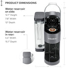 Keurig K-Supreme Single Serve K-Cup Pod Coffee Maker, MultiStream Technology, 4 Brew Sizes, 66oz Dual-Position Removable Reservoir, Gray