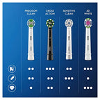 Oral-B CrossAction Replacement Toothbrush Heads for Black Edition Electric Toothbrush with CleanMaximiser Technology, Pack of 3 Replacement Heads