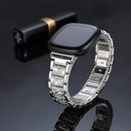 Bling Bands Compatible with fitbit Sense 2/Sense/Versa 4/Versa 3, Women Replacement Wristbands Dressy Luxurious Bracelet for Ladies