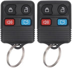 Keyless Entry Remote Key Fob Compatible with Ford Escape Explorer Expedition Focus Fusion Mustang Taurus, Lincoln, Mercury, Mazda, Replacement for CWTWB1U345, 4 Button (Pack of 2)