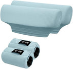 SPRING SEAON Crutches Padding Ice Silk Waffle Pattern Universal Crutch Pads for Armpits and Hand Grips Pads for Crutches Underarm Crutch Cushions Crutch Covers Pillows Crutch Accessories (Light Blue)
