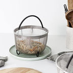 Instant Pot Accessories Steamer Mesh Basket Stainless steel Good for cooking, boiling and frying Eggs, Vagetables and pasta, Fits a 8 quart pressure cooker (8QT)
