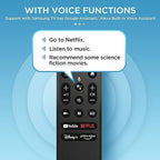 Voice Remote Replacement for Sony TV Remote, for Sony Smart TVs and Sony Bravia TVs, for All Sony 4K UHD LED LCD HD Smart TVs, Sony Remote, RMF-TX800U, Black
