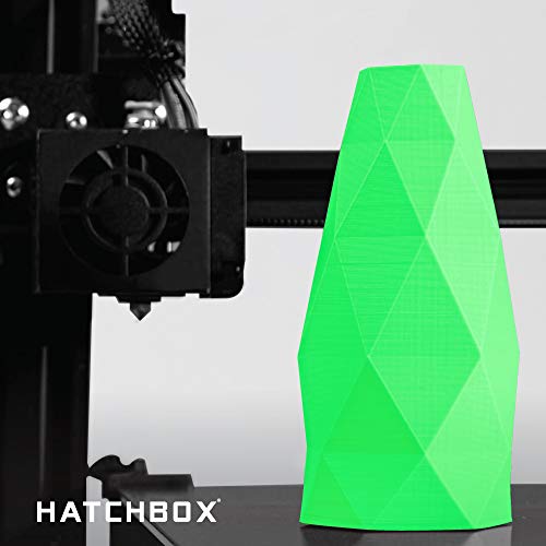 HATCHBOX 1.75mm Neon Green PLA 3D Printer Filament, 1 KG Spool, Dimensional Accuracy +/- 0.03 mm, 3D Printing Filament