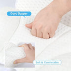 Bath Pillow for Tub, Bathtub Spa Pillow with Neck Head Back Support, Bath Cushion 5D Air Mesh Breathable Bath Pillow for Hot Tub with 6 Strong Suction Cups,Bath Tub Accessories Luxurious, White