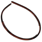 Camila Paris AD105 French Fashion Headband for Women, Skinny with Teeth for Strong Hold Grip Women's Hairband, Very Flexible, No Slip and Durable Styling Girls Hair Accessories, Made in France