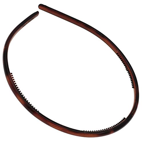 Camila Paris AD105 French Fashion Headband for Women, Skinny with Teeth for Strong Hold Grip Women's Hairband, Very Flexible, No Slip and Durable Styling Girls Hair Accessories, Made in France