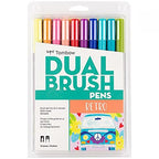 Tombow Dual Brush Pen Art Markers (10-Pack, Retro)