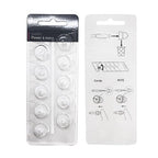 MiniFit Power Domes for Oticon Hearing Aids, 6mm, 8mm, 10mm, 12mm Replacement Domes for Oticon Mini RITE Hearing Aids with Cleaning Brush Tools Kit (6MM)