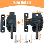 2 PCS Smoker Door Latch Kit for 1077 PBV4PS2, Pit Boss Pro Series II 4-Series Vertical Wood Pellet Smoker, Replacement Parts for Most of Cuisinart Masterbuilt Smoker Door Latch + 8pcs Screws