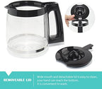 12-Cup Replacement Glass Carafe Pot Compatible with Ninja Coffee Brewer Maker Models CE251 CE201 CE201C CE200 CE200C Model# XGLSLID200