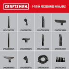 CRAFTSMAN CMXZVBE38673 Adapter Wet Dry Vac Attachment Kit, Industrial-Grade Vac Accessories that Connects 2-1/2 inch Hoses to 1-7/8 in. Parts, 1-7/8 inch Hoses to 1-1/4 in. Parts