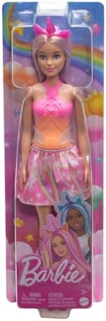 Barbie Unicorn Doll with Pink Fantasy Hair, Colorful Outfit & Unicorn-Themed Accessories