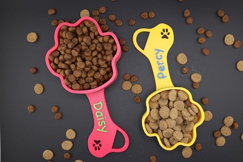 Personalized Dog Food Scoop Custom Scooper Pet Kibble Scoop Food Dispenser Dog Measuring Cup Custom Pet Accessories Gift Idea For Dog Lover (2.7oz - 1/3 Cup)