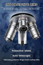 40X-5000X Microscopes trinocular for Kids Students Adults, with Microscope Prepared Slides 30p, Microscope Accessories, Compound trinocular Microscope,Microscopes for School Laboratory
