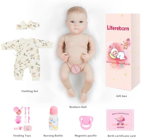 Lifelike Reborn Baby Dolls - 20Inch Soft Vinyl Realistic Newborn Baby Dolls Poseable Real Life Baby Girls Dolls with Doll Accessories and Gift Box for 3+ Year Old Girls Kids