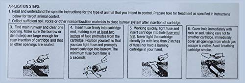 The Giant Destroyer (GAS KILLER) (1Pack of 4 Tubes) kills Moles, Gophers, Woodchucks, Norway Rats, Skunks, Ground Squirrels in their Holes, Tunnels, Burrows. NO dealing w/ dead pest, better than traps