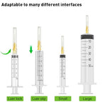 100Pack 25Ga 5/8 inch (16mm) Lab Dispensing Accessories for Measuring,Refilling Inks