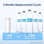 Waterdrop Replacement for GE® Profile Opal Nugget Ice Maker Water Filter, P4INKFILTR, with Ring Pull, NSF 42&372 Certified, BPA-Free, 3 Counts