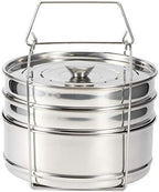 Stackable Stainless Steel Insert Pans - 6QT Instant Pot Accessories, 3 Tier Handle, Pot, Steamer, Pressure Cooker Cookware