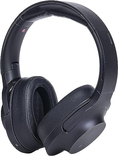 SOULWIT Replacement Earpads Cushions for Sony WH-H900N (h.Ear on 2 Wireless) & MDR 100ABN (h.Ear on Wireless) Noise Canceling Over-Ear Headphones, Ear Pads with Noise Isolation Foam - Black