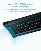 NICREW ClassicLED Gen 2 Aquarium Light, 11 Watts, Dimmable LED Fish Tank Light with 2-Channel Control, White and Blue LEDs, Size 12 to 18 Inch