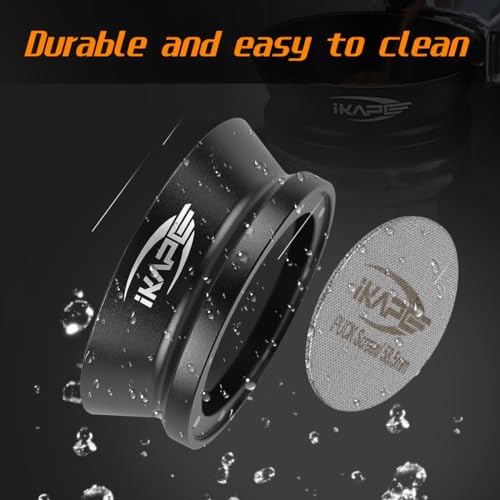 54mm Espresso Dosing Funnel and Puck Screen Set, Magnetic Espresso Dosing Ring, Reusable Stainless Steel 53mm Coffee Filter Compatible with Breville 54MM Portafilter Espresso Machine Accessories
