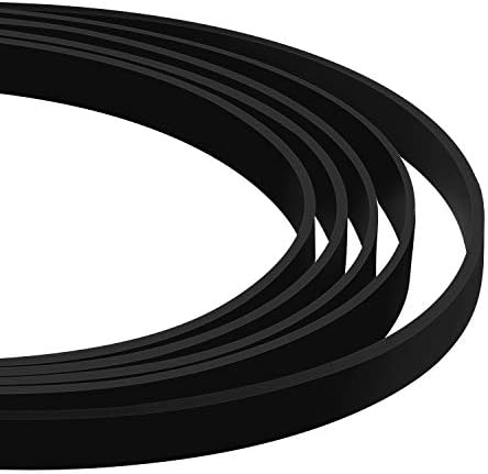 10 Pieces Turntable Belt Different Specifications Machine Recorder Rubber Belt for Repair Replacement Maintenance Most Kinds of Belt-Driven Turntables, 5 Sizes