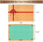 Bamboo Cutting Board Compatible with Ninja DCT401 DCT402 DCT451 Double Oven, Heat Resistant Cutting Board for Convection Toaster Oven, Air Fryer Accessories Compatible with Ninja Oven, Reclaim Space