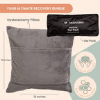 MOYOAMA Hysterectomy Pillow with Cooling Packs Included - Hysterectomy Recovery Products to Protect Vulnerable Areas - C Section Recovery Seatbelt Pillow to Relieve Pressure - Hysterectomy Gifts