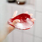 Boie USA Flat Body Scrubber - Soft Silicone-Like Exfoliating Shower Scrubber & Body Cleansing Brush - Stick-to-Wall Loofah Replacement - Antimicrobial Body Exfoliator for All Skin Types - Mint